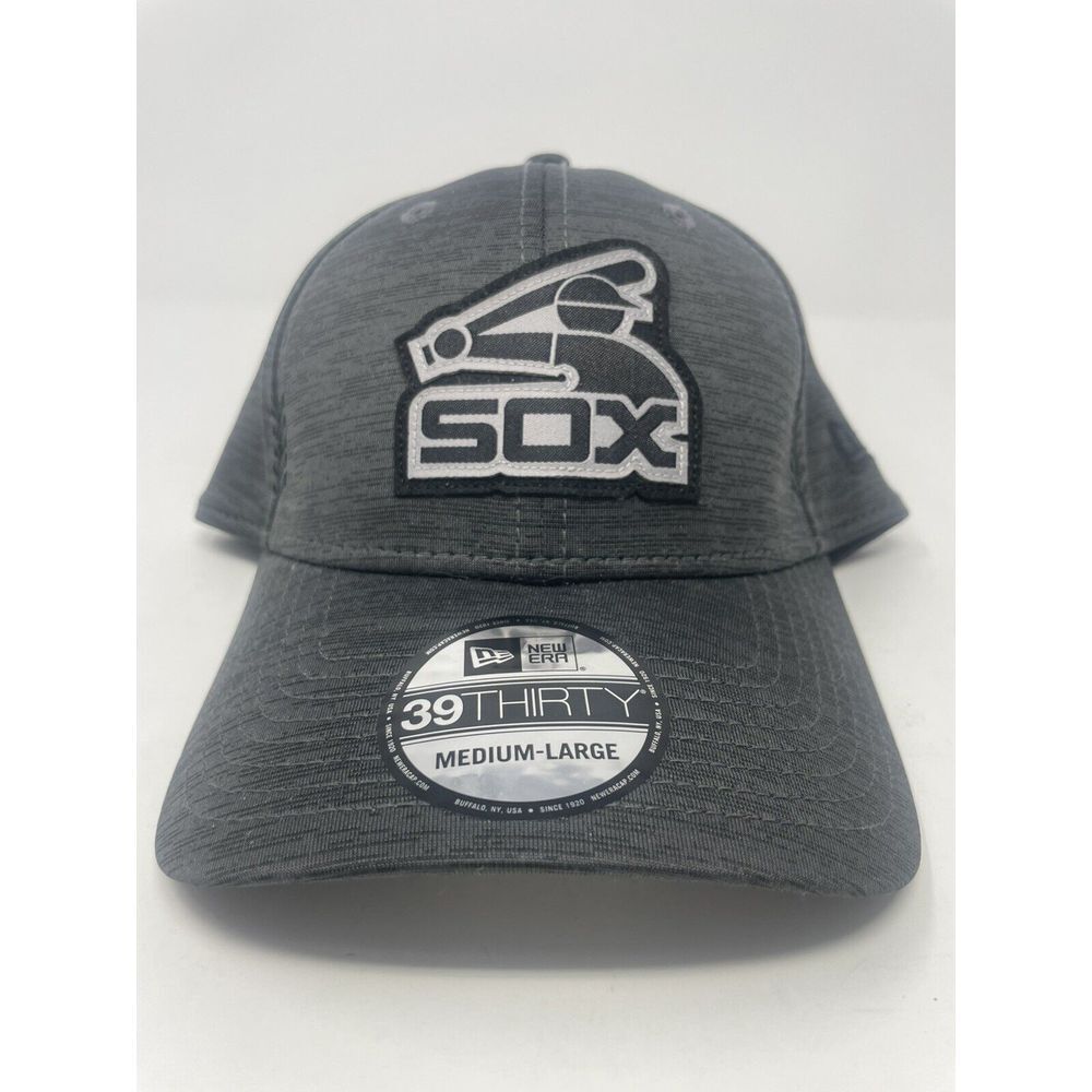 NEW ERA CHICAGO WHITE SOX CLUBHOUSE 39THIRTY HAT GRAY STRETCH FLEX CAP M/L NEW‎